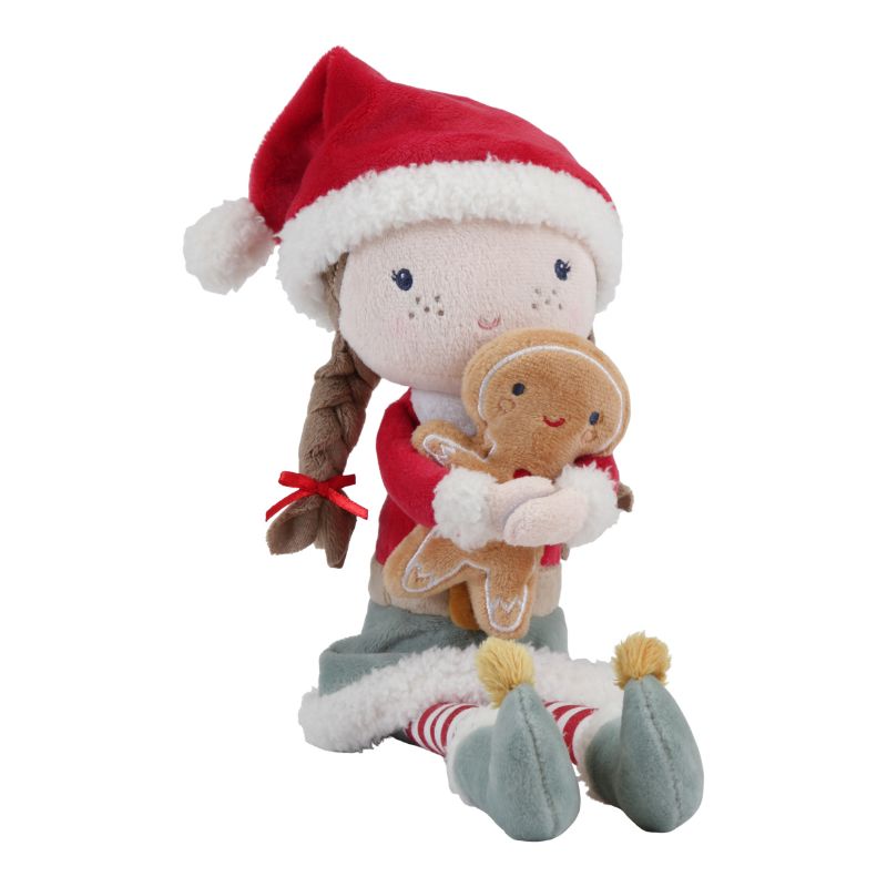 Little Dutch Cuddle Doll Christmas Rosa - 35cm